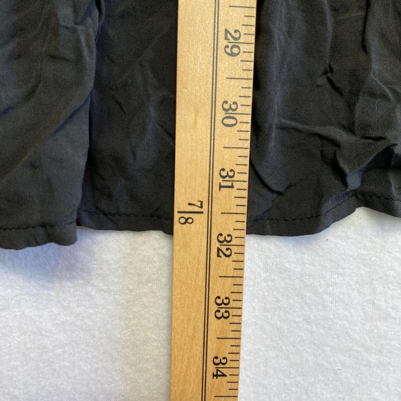 ZARA Dress Womens Medium Black Short Sleeve Premium Denim Boho Oversized - Picture 12 of 12